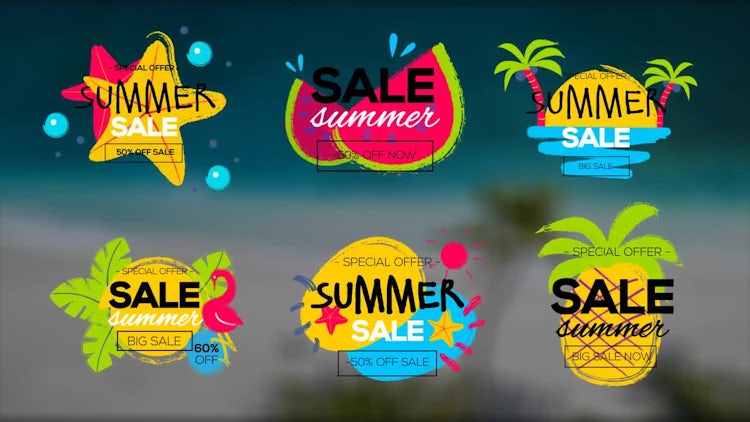 Summer Sale Titles: After Effects Templates