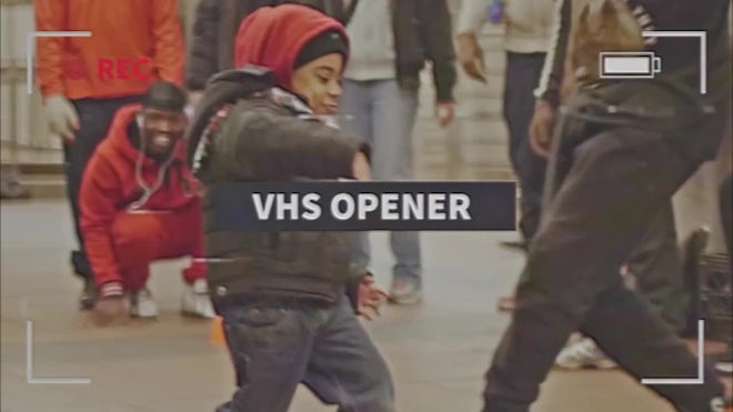 VHS Intro Freebies template preview