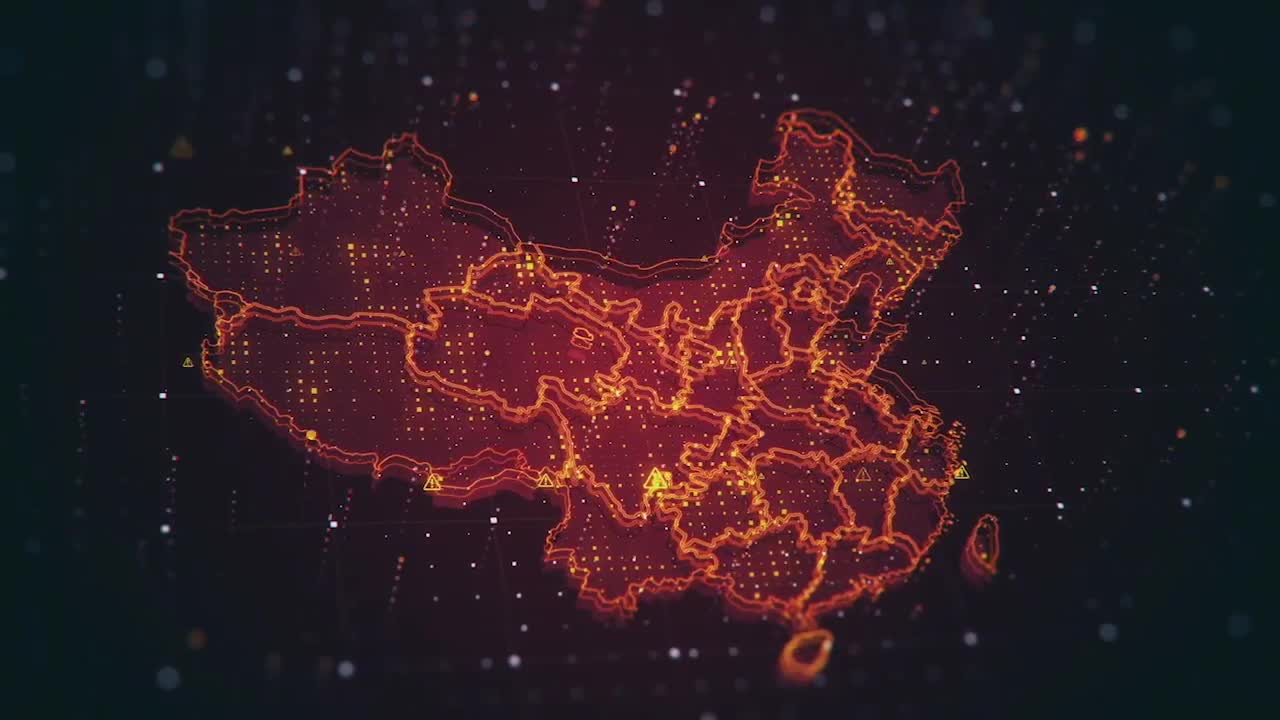 China Digital Map Pack - Stock Motion Graphics | Motion Array