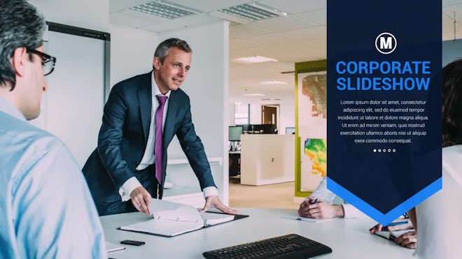 Corporate Slideshow Freebies template preview