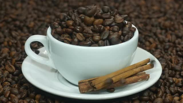 Coffee Beans And Cinnamon: Stock Video