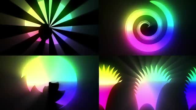 Retro Neon Colors Package: Stock Motion Graphics