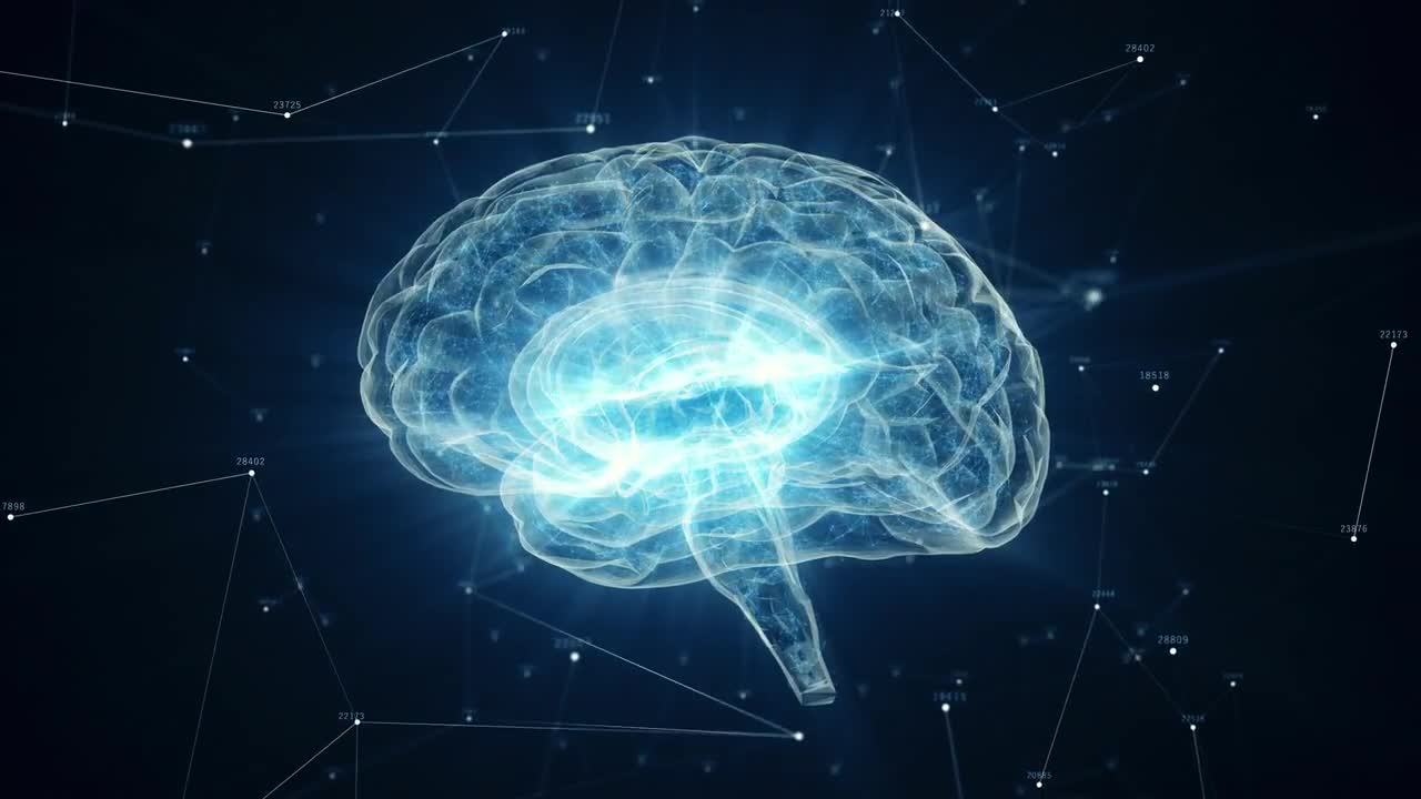 Luminous Human Brain - Stock Motion Graphics | Motion Array