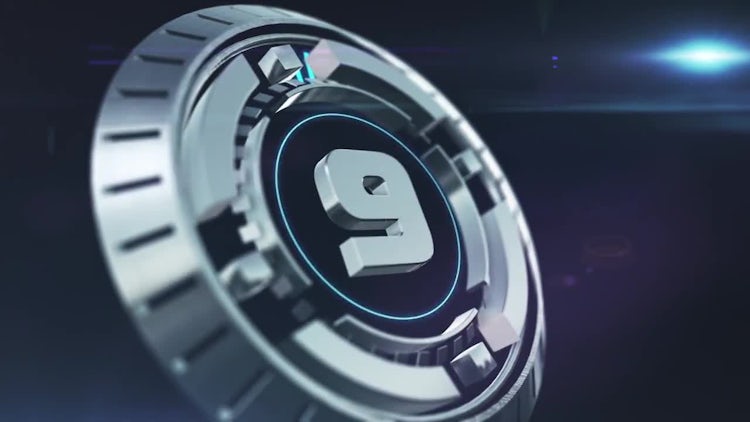 Futuristic 3D Countdown: Motion Graphics