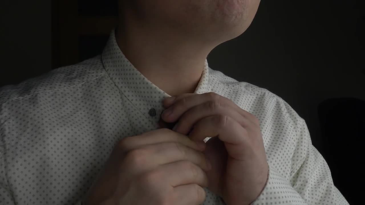 Man Loosening His Tie Stock Video Motion Array
