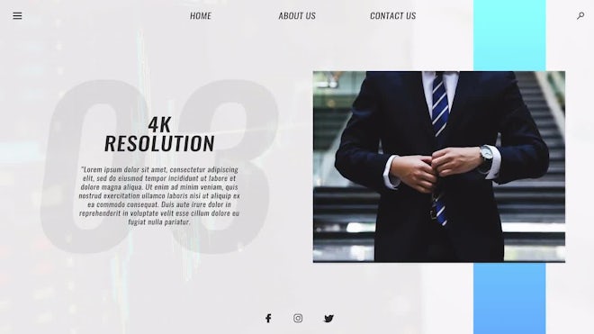 Corporate Slideshow 4K Freebies template preview