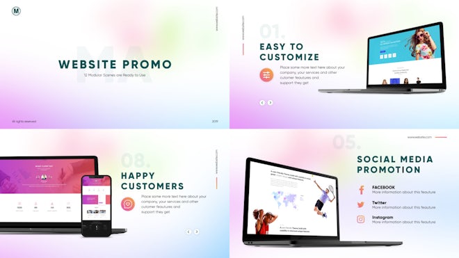 Website Presentation Freebies template preview