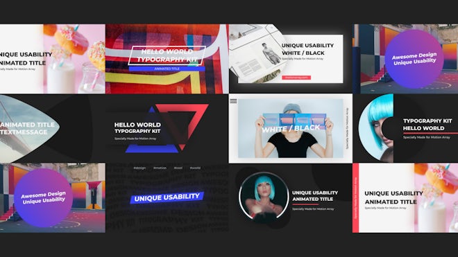 Creative Typo Freebies template preview