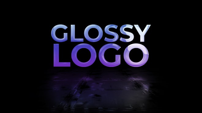 Simple Glossy Logo Reveal Freebies template preview