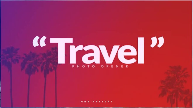 Travel Photo Opener Freebies template preview