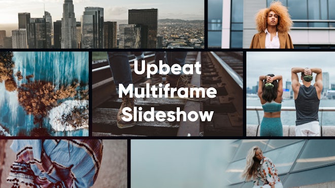 Upbeat Multiframe Intro Slideshow Freebies template preview