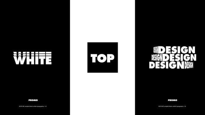 Trap Typography Promo Motion Array template preview