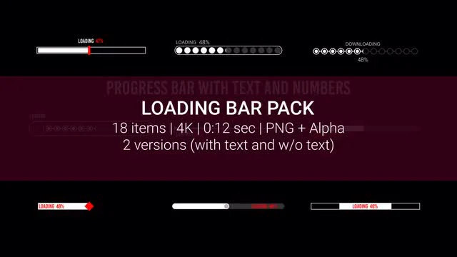 Loading Bar Pack - Stock Motion Graphics | Motion Array