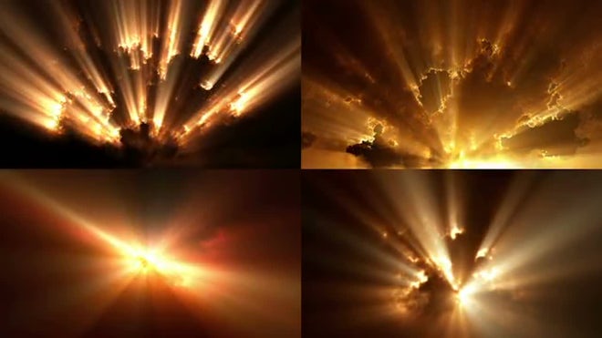 Light Rays Beaming Through Cracks Motion | Motion Array