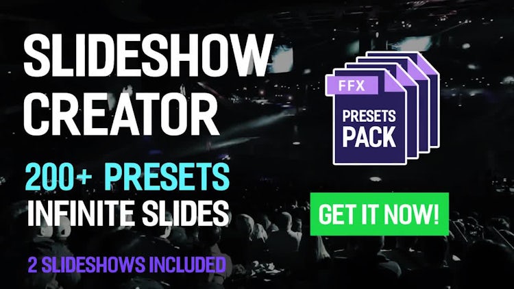 Download Free Slideshow Creator 200 Presets Pack After Effects Presets Free Download Freedownloadae PSD Mockup Template