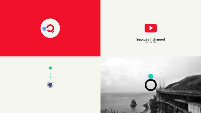 Modern Shape Logo Reveal Freebies template preview