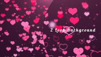 2 Hearts Backgrounds: Motion Graphics