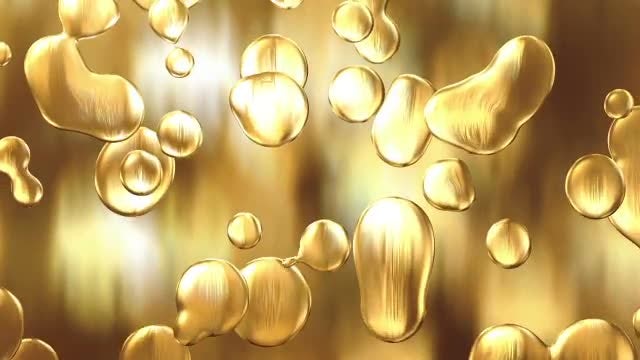 Liquid Gold Background Loop: Stock Motion Graphics