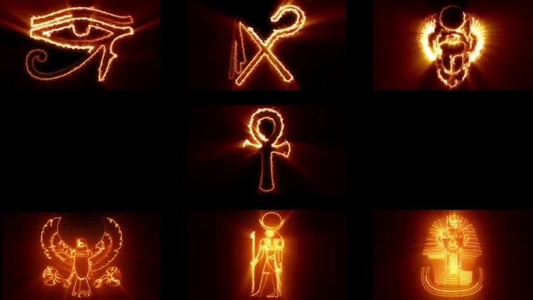 Egypt Symbols Loops Pack: Stock Motion Graphics