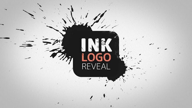 Ink Logo Reveal Freebies template preview