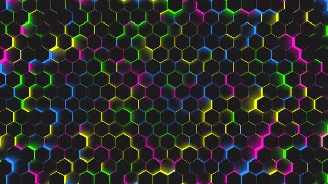 Glowing Polygons: Stock Motion Graphics