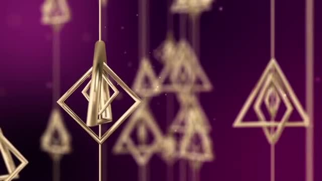 Dangling Geometric Shapes: Stock Motion Graphics