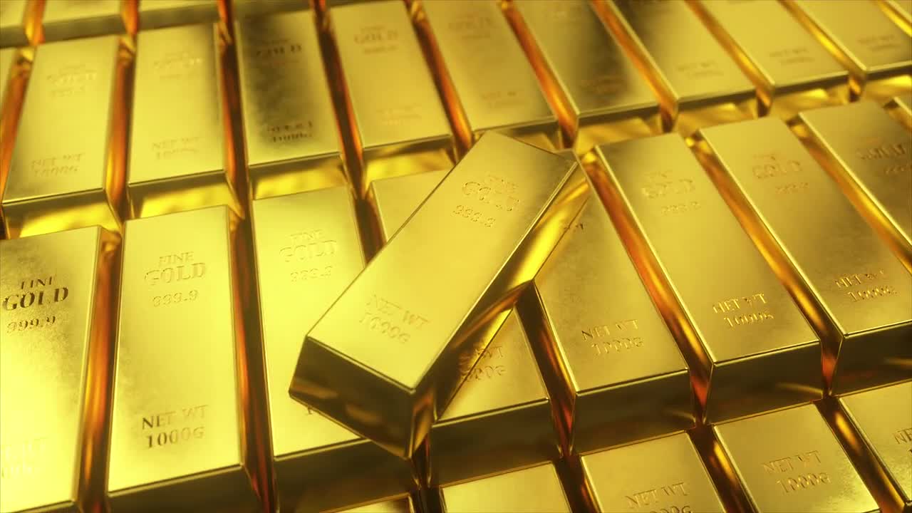 Gold Bars - Stock Motion Graphics 