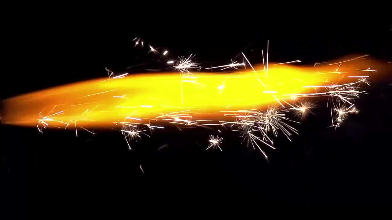 Jet Flame With Sparks Stock Video Motion Array