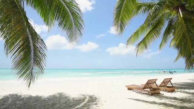 Sea View From The Beach: Stock Video
