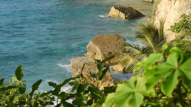 Waves Beat Against The Shore: Stock Video