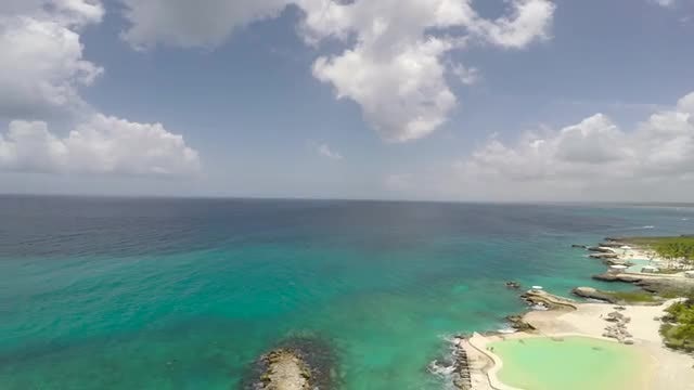 Flying Over The Beach: Stock Video