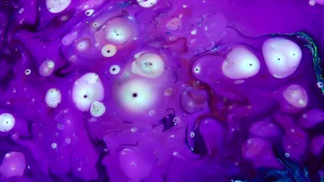 Mixture Of Bubbling Paints: Stock Video