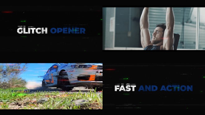 Glitch Opener/Promo Freebies template preview