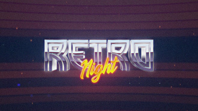 Retro Wave Intro #5 Freebies template preview