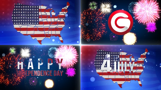Independence Day Logo Reveal Freebies template preview