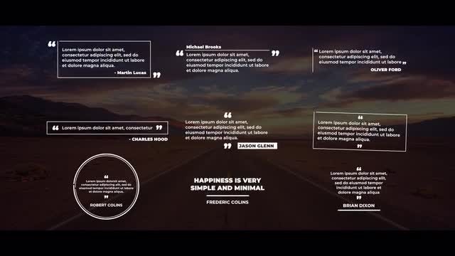 Minimal Quotes: Final Cut Pro Templates