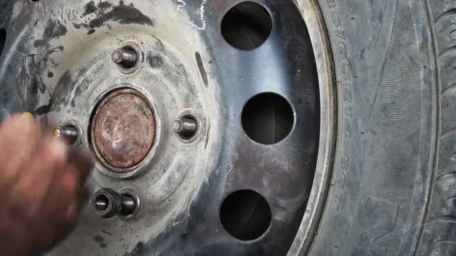 Changing A Tire: Stock Video