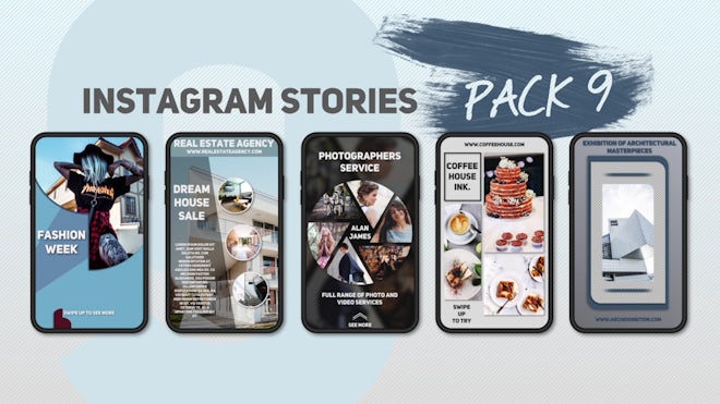 Instagram Stories Pack 9 Freebies template preview