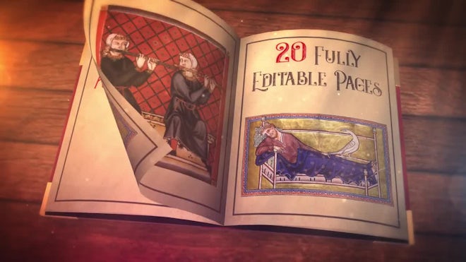 Magic Book Slideshow Freebies template preview