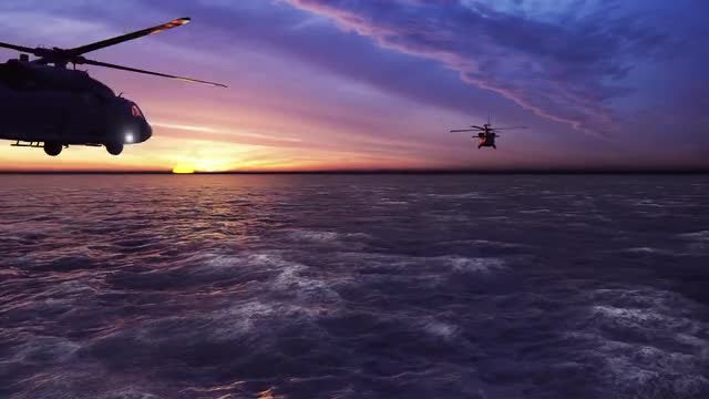 Helicopters: Stock Motion Graphics