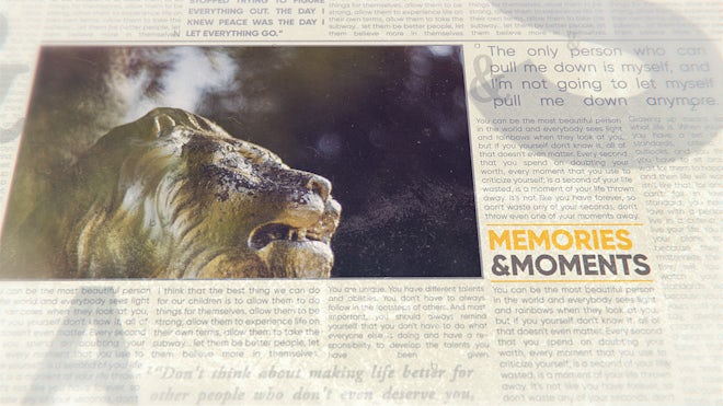 Newspaper History Slideshow Freebies template preview