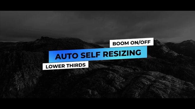Lower Thirds Auto Self Resizing Freebies template preview