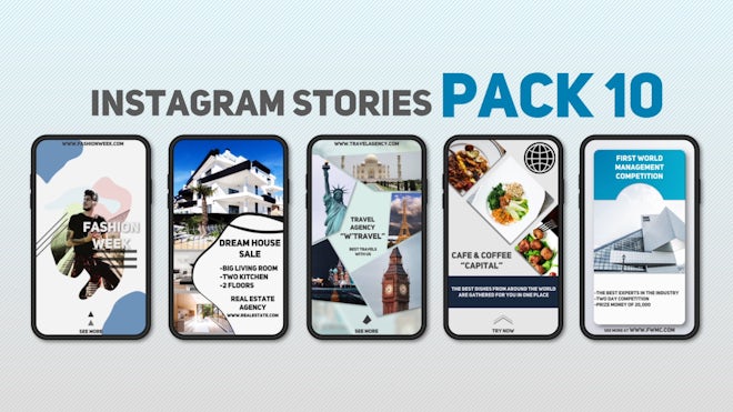 Instagram Stories Pack 10 Freebies template preview