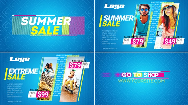 Summer Sale Freebies template preview