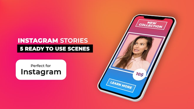 Instagram Stories Pack V10.8 Motion Array template preview