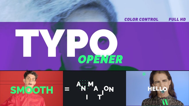 Modern Clean Opener // Smooth Typography Freebies template preview