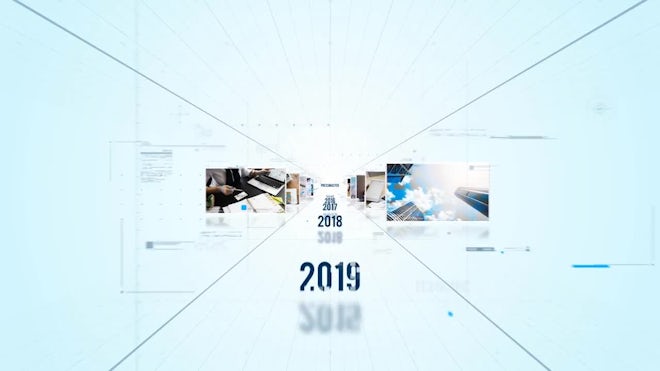 Timeline Logo Reveal Freebies template preview