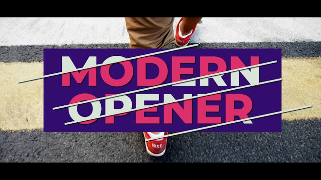 Modern Titles Opener Freebies template preview