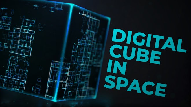 Digital Cube In Space (Logo Reveal) Freebies template preview