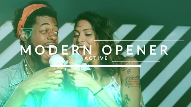 Modern Opener Motion Array template preview